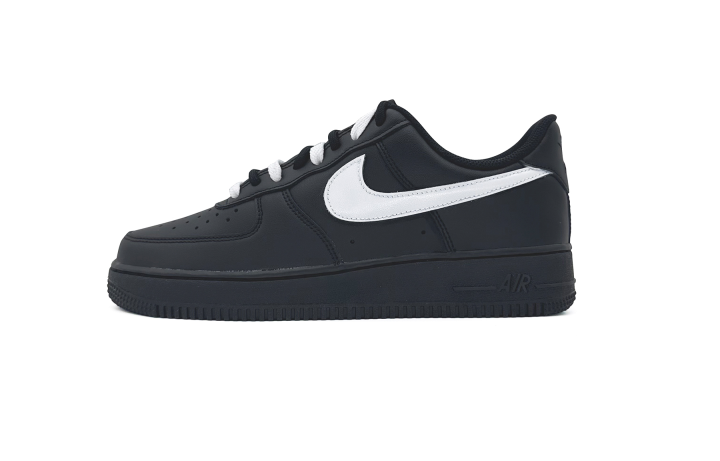 Nike Nike Air Force 1 Slip Resistant Abrasion Resistant Low top Skateboard Shoes Unisex Black White