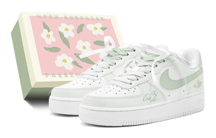 Nike Nike Air Force 1 Air Force 1, Valentine's Day Special, Mint Lover, Comfortable Fashion