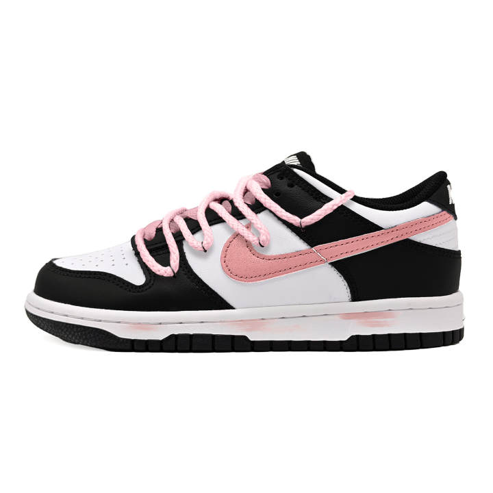Nike Nike Dunk Twilight Sakura Synthetic Leather Abrasion Resistant Low top Skateboard Shoes Women's Pink