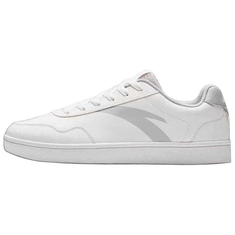 Anta Slip Resistant Cushioning Lightweight Low top Skateboard Shoes Men's Ivory White/Floating Cloud Gray