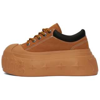 1807 Slip Resistant Height Increasing Low top Skateboard Shoes Unisex Brown