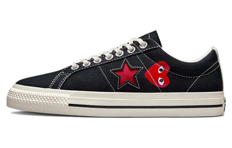 Converse One Star Comme des Garçons Play x One Star Converse 'Black White'
