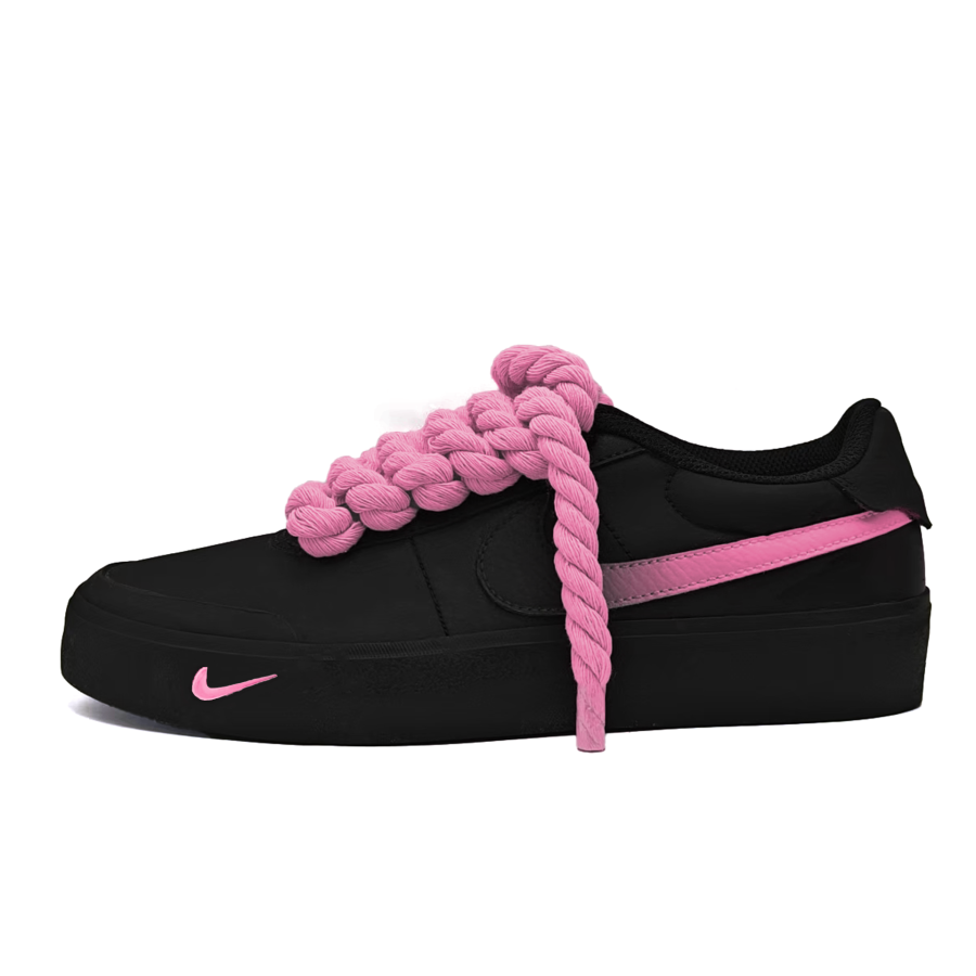 Nike Nike Court Shot Slip Resistant Lightweight Non slip Lightweight Low top Skateboard Shoes Unisex Pink
