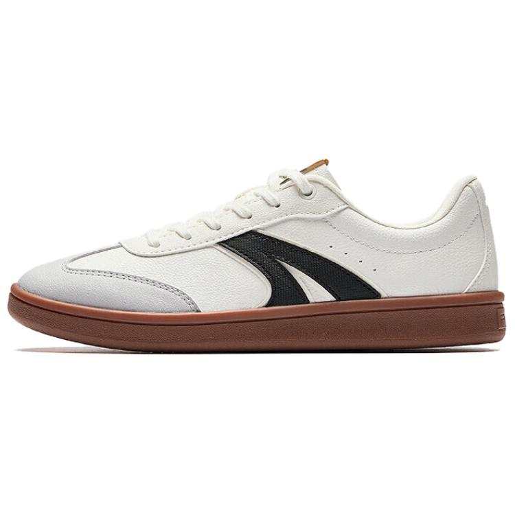 Anta TT Lite Wear resistant And Lightweight Low top Skateboard Shoes Women's Ivory White Microchip Gray Basic Black