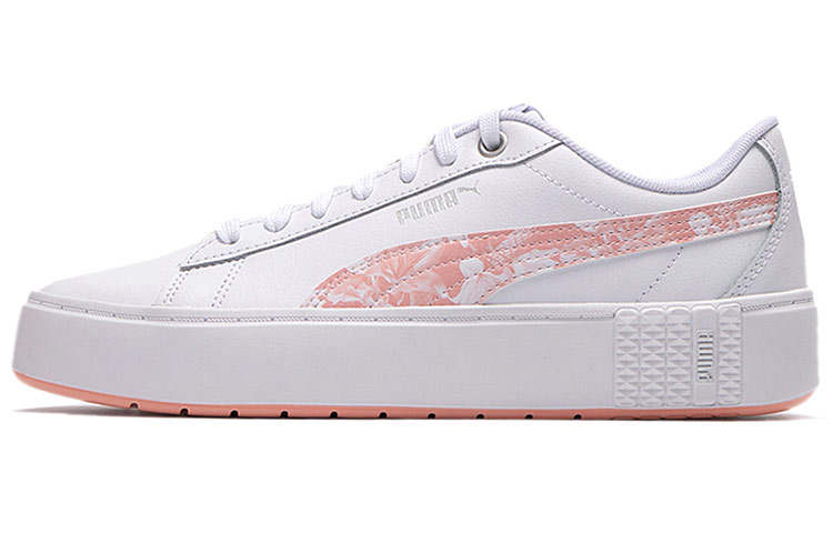 PUMA Smash Platform V2 Untamed Su Shoes For White/Pink Women's