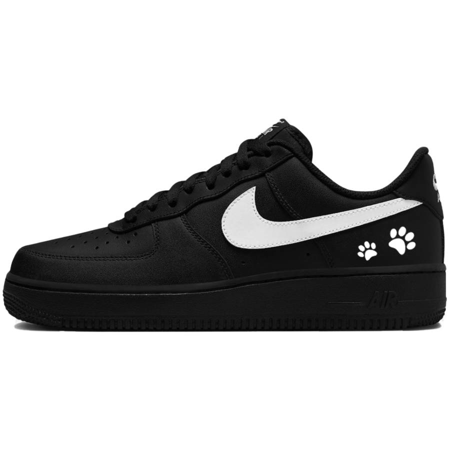 Nike Nike Air Force 1 Abrasion Resistant Low top Skateboard Shoes Unisex Black White