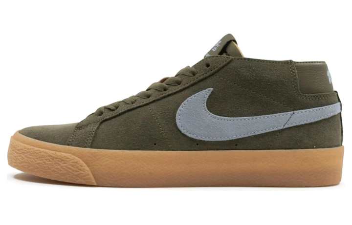 Nike Nike Sb Zoom Blazer Chukka Medium Olive Light Armory Blue