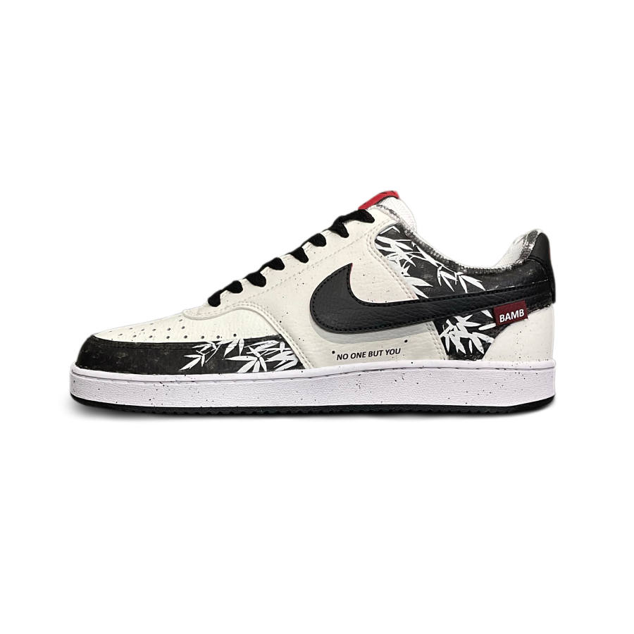 Nike Nike Court Vision 1 Ink Bamboo Essence Cushioning Low top Skateboard Shoes Men's Black Gray