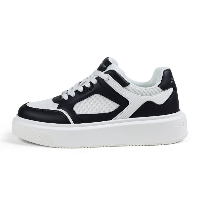 SINCENOW Abrasion Resistant Breathable Low top Skateboard Shoes Men's Black White