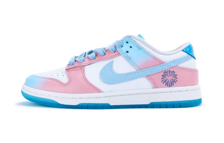 Nike Nike Dunk Low top Skateboard Shoes Unisex Pink Blue