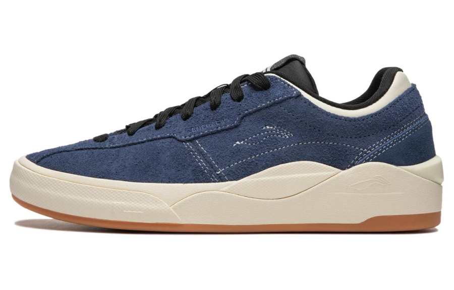 Li-Ning Li Ning Slip Resistant Cushioning Slip Resistant Cushioning Low top Skateboard Shoes Men's Blue Beige