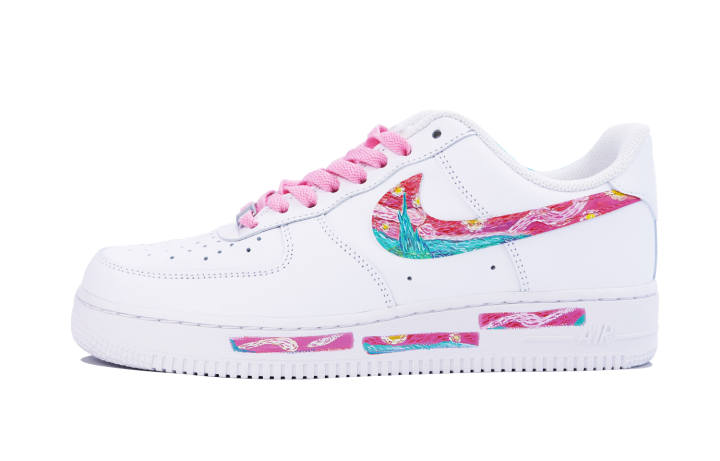 Nike Nike Air Force 1 Low top Skateboard Shoes Men's White Pink