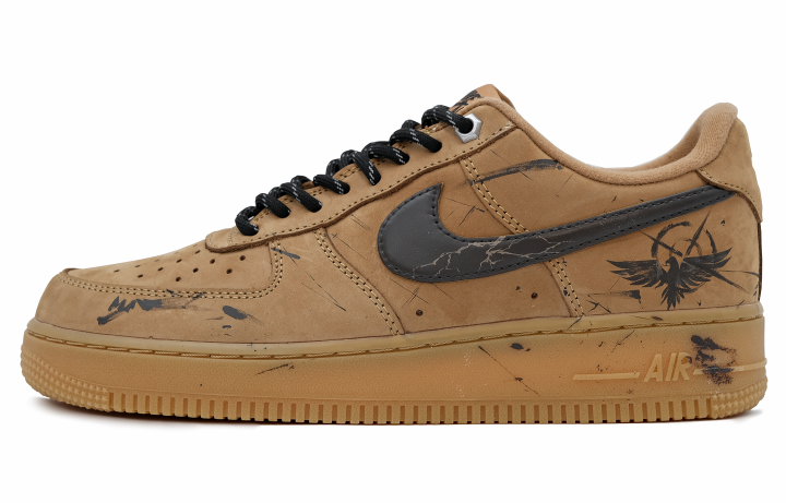 Nike Nike Air Force 1 Low top Skateboard Shoes Unisex Copper