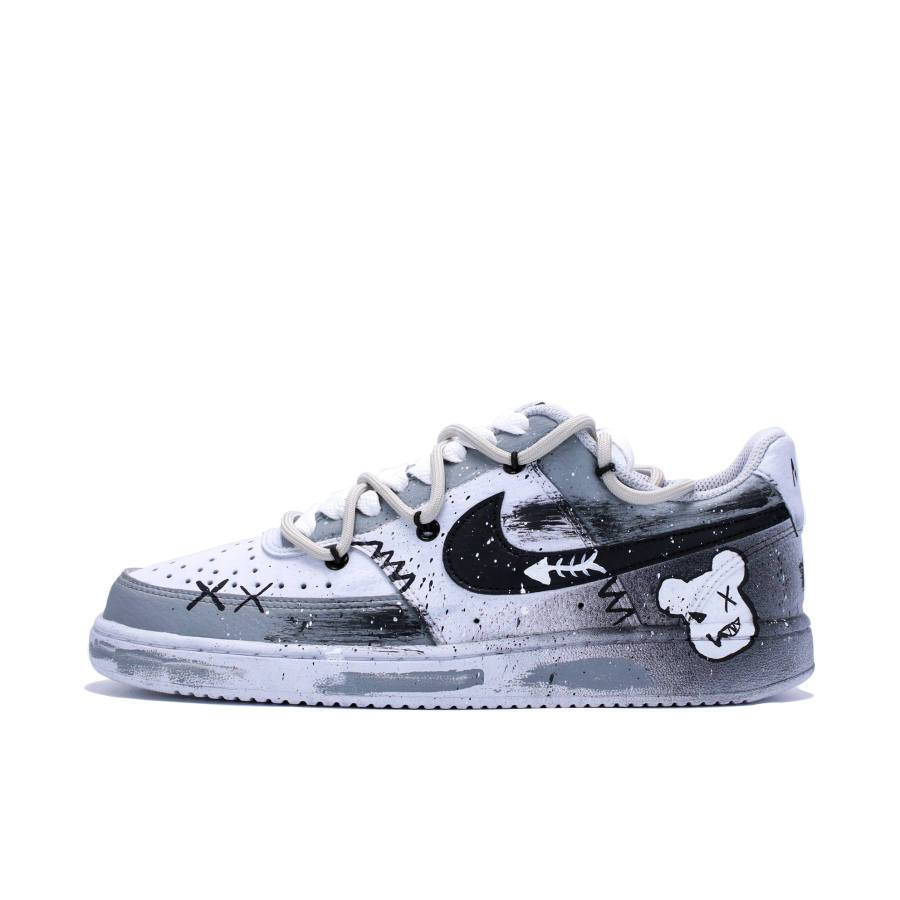 Nike Nike Court Vision 1 Low top Skateboard Shoes Men's Black Gray