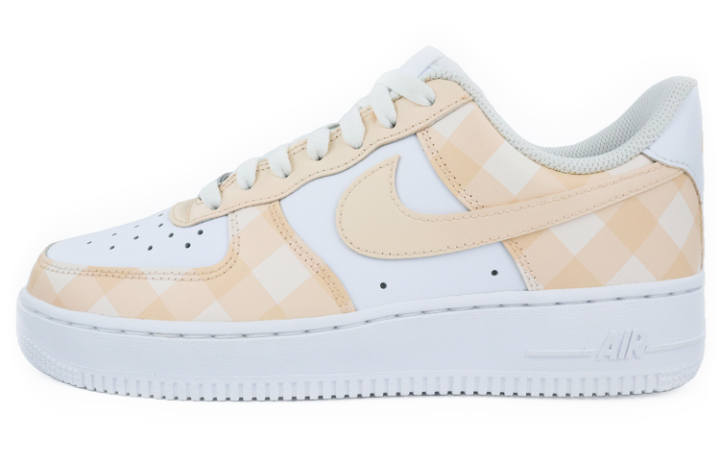 Nike Nike Air Force 1 Skateboard Shoes Women's Low Top White/Light Orange