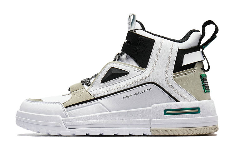 XTEP XTEP High top Skateboard Shoes Men's White Black