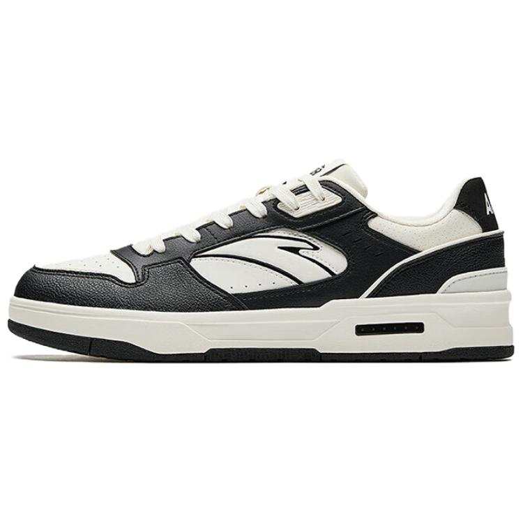 Anta Lieyan1.0 Coverage Slip Resistant And Abrasion Resistant Low top Skateboard Shoes Men's White Black