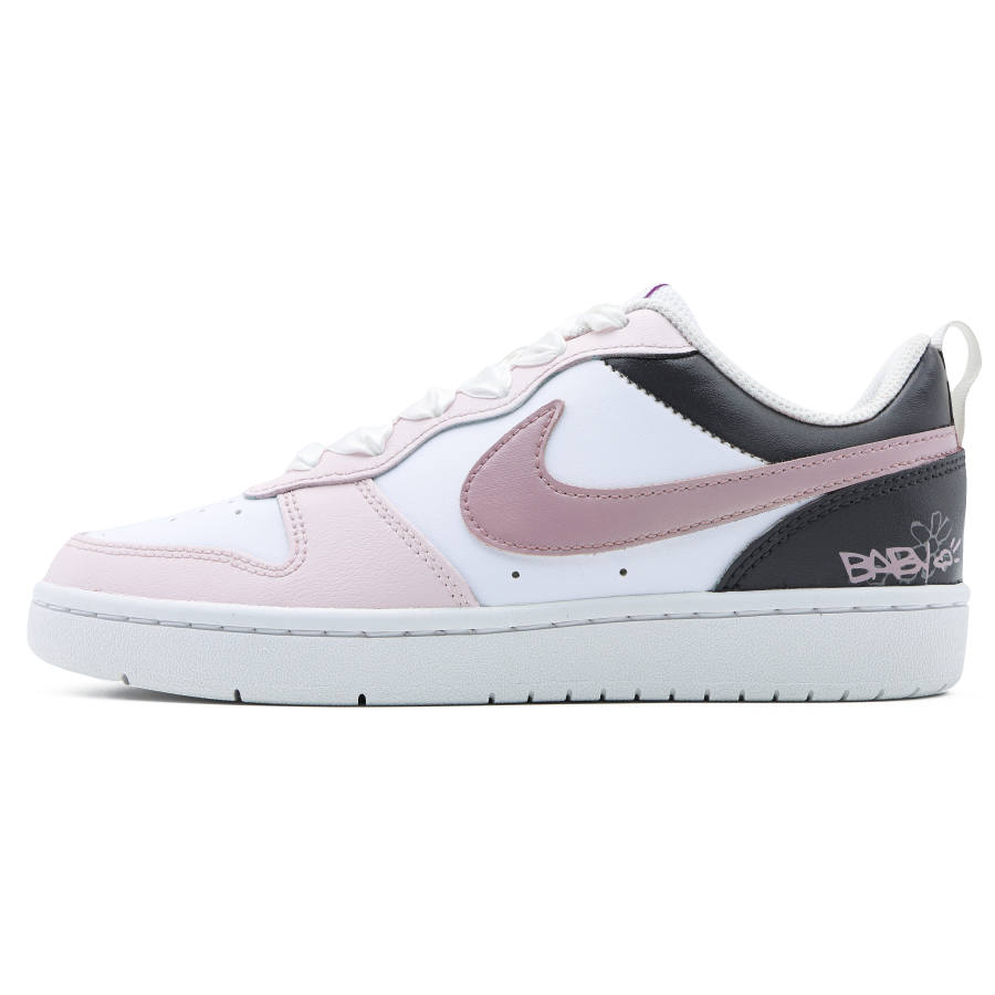 Nike Nike Court Borough Slip Resistant Abrasion Resistant Low top Skateboard Shoes GS Pink Black