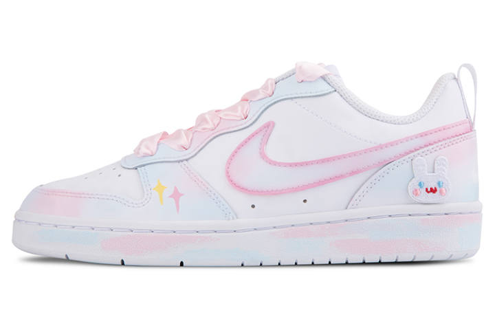 Nike Nike Court Borough Low 2 Skateboard Shoes GS Pink Blue White