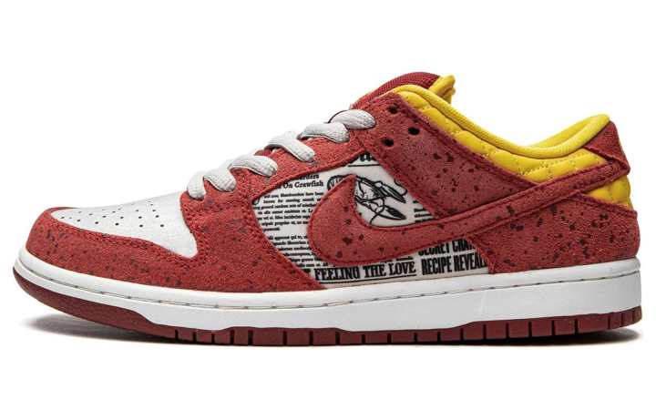 Nike Nike Dunk SB Rukus Crawfish Low top Skateboard Shoes Men's Red Yellow