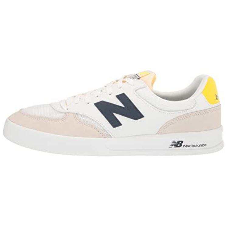 New Balance New Balance CT300 V3 Leather Lace Up Low top Skateboard Shoes Men's White Beige Yellow