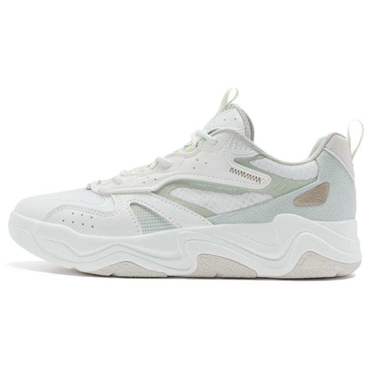 XTEP Dark Current 3.0 Abrasion Resistant Breathable Low top Skateboard Shoes Women's White Green