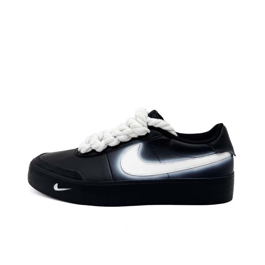 Nike Nike Court Shot Slip Resistant Abrasion Resistant Low top Skateboard Shoes Unisex Black