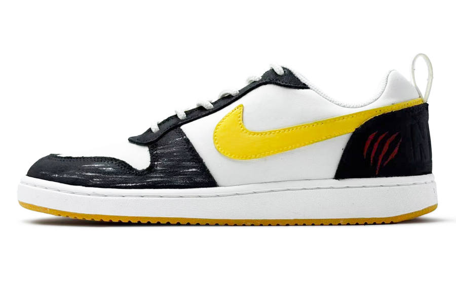 Nike Nike Court Borough Rayquaza Claw Abrasion Resistant Abrasion Resistant Low top Skateboard Shoes Men's Black White