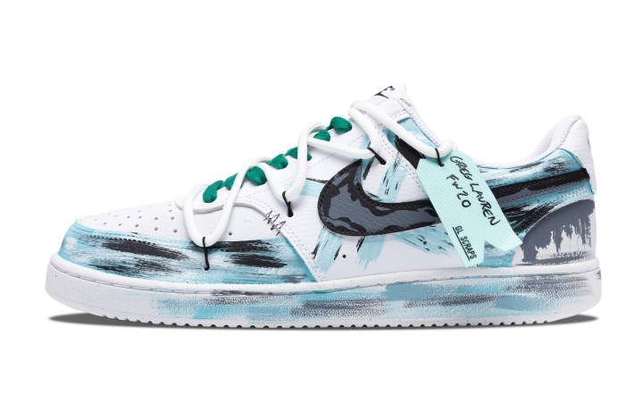 Nike Nike Court Vision 1 Street Graffiti Slip Resistant, Abrasion Resistant, Lightweight