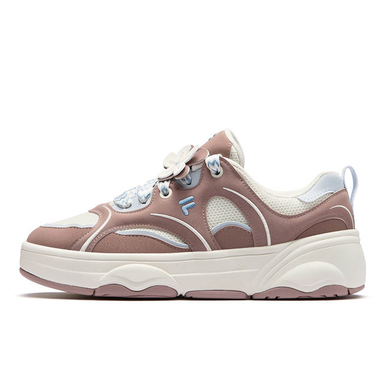 FILA FUSION WINDROUND DX Dancing Longboard Shoes Abrasion Resistant Low top Skateboard Shoes Women's Umber