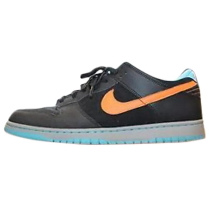 Nike Nike Dunk Abrasion Resistant Low top Skateboard Shoes Men's Black