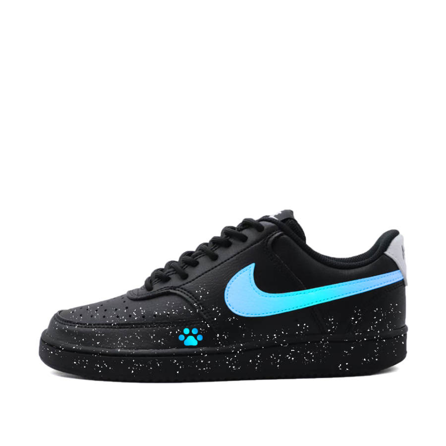 Nike Nike Court Vision 1 Night Walk BlueTrack Abrasion Resistant Abrasion Resistant Low top Skateboard Shoes Men's Blue