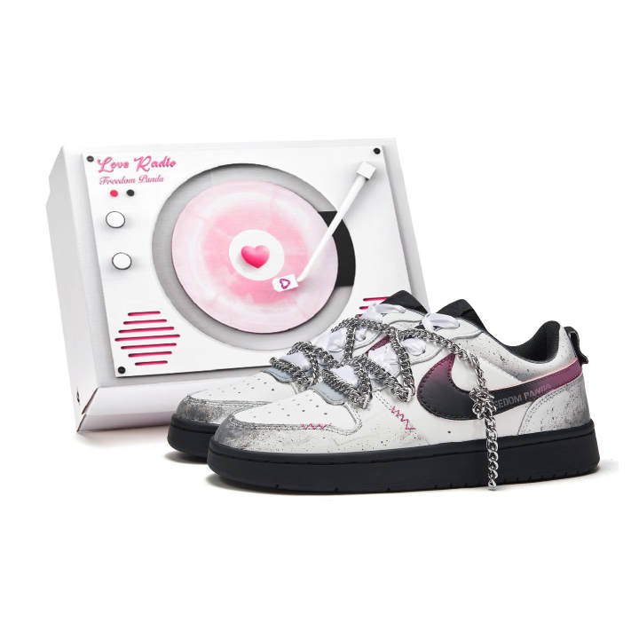 Nike Nike Court Borough Skateboard Shoes Women's Low Top Gray/Pink