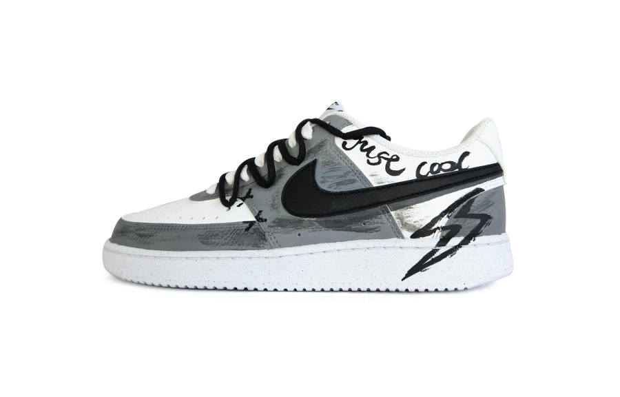 Nike Nike Court Vision 1 Low top Skateboard Shoes Men's Gray