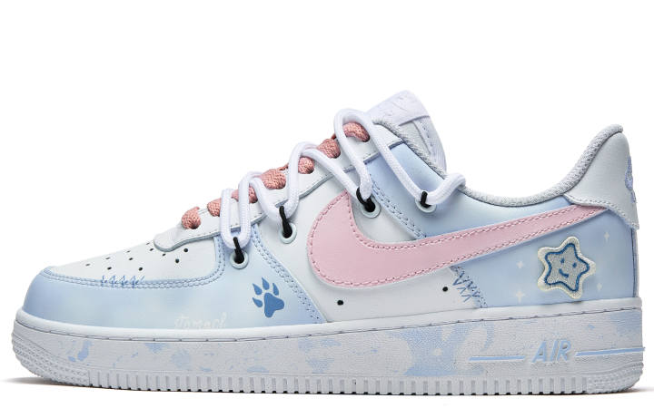 Nike Nike Air Force 1 ADCDAVINCI Custom, Starry Dream Adventure Slip Resistant, Abrasion Resistant, Lightweight