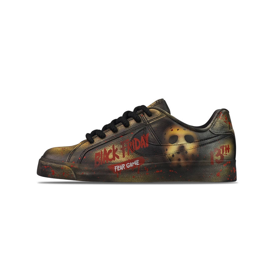 Nike Nike Court Royale AC Slip Resistant Abrasion Resistant Low top Skateboard Shoes Unisex Black Yellow