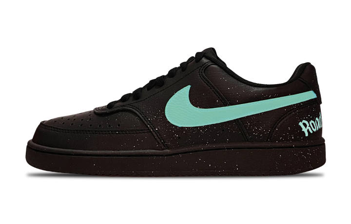 Nike Nike Court Vision Low Slip Resistant Abrasion Resistant Low top Skateboard Shoes Unisex Black