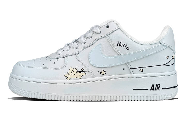 Nike Nike Air Force 1 Abrasion Resistant Abrasion Resistant Low top Skateboard Shoes Women's Blue White