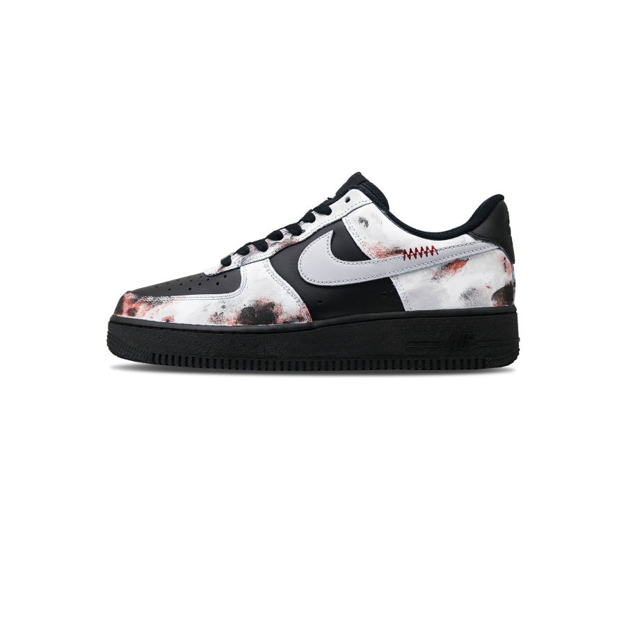 Nike Nike Air Force 1 Blood Moon Shadow Abrasion Resistant Abrasion Resistant Low top Skateboard Shoes Unisex Gray Black
