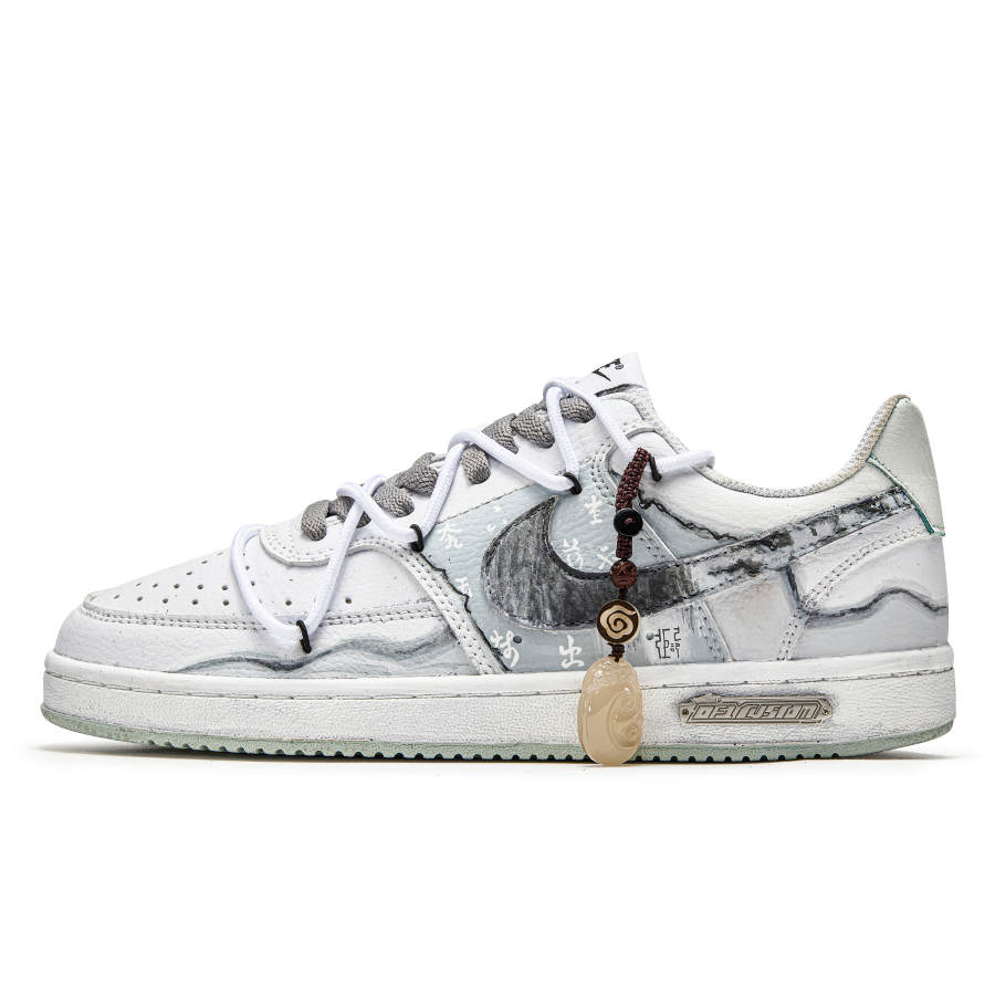Nike Nike Court Vision 1 Freedom Panda, Mountain Stream Falls Slip Resistant Cushioning Low top Skateboard Shoes Men's