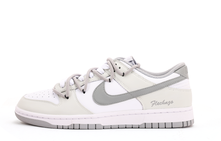 Nike Nike Dunk Coverage Abrasion Resistant Coverage Abrasion Resistant Low top Skateboard Shoes Unisex White Gray