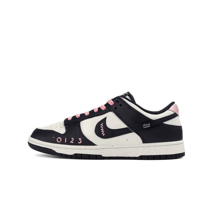 Nike Nike Dunk Abrasion Resistant Abrasion Resistant Low top Skateboard Shoes Unisex Black Pink