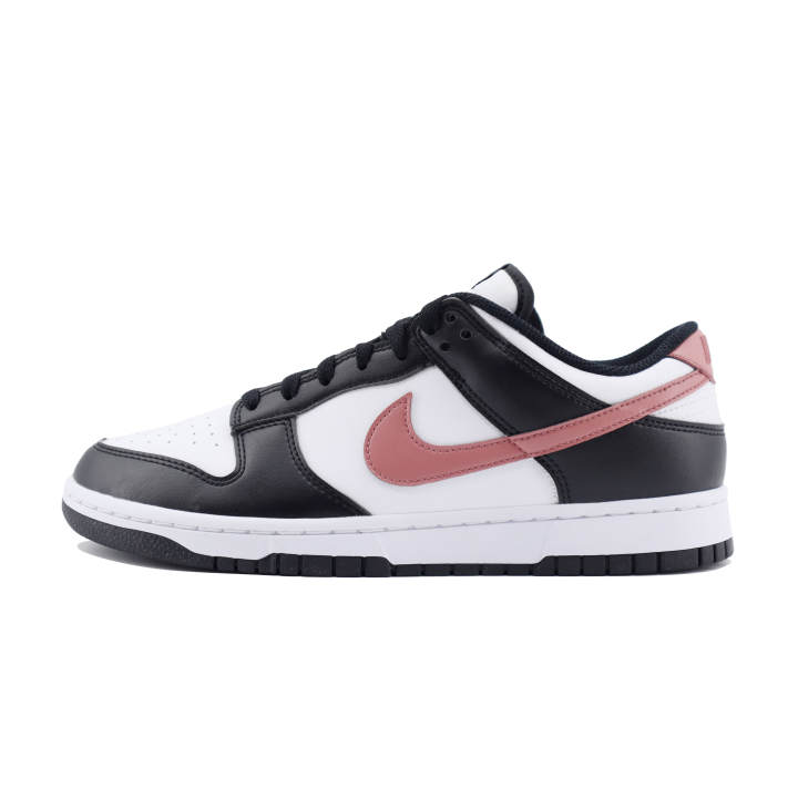 Nike Nike Dunk Slip Resistant Abrasion Resistant Low top Skateboard Shoes Unisex Black White Pink