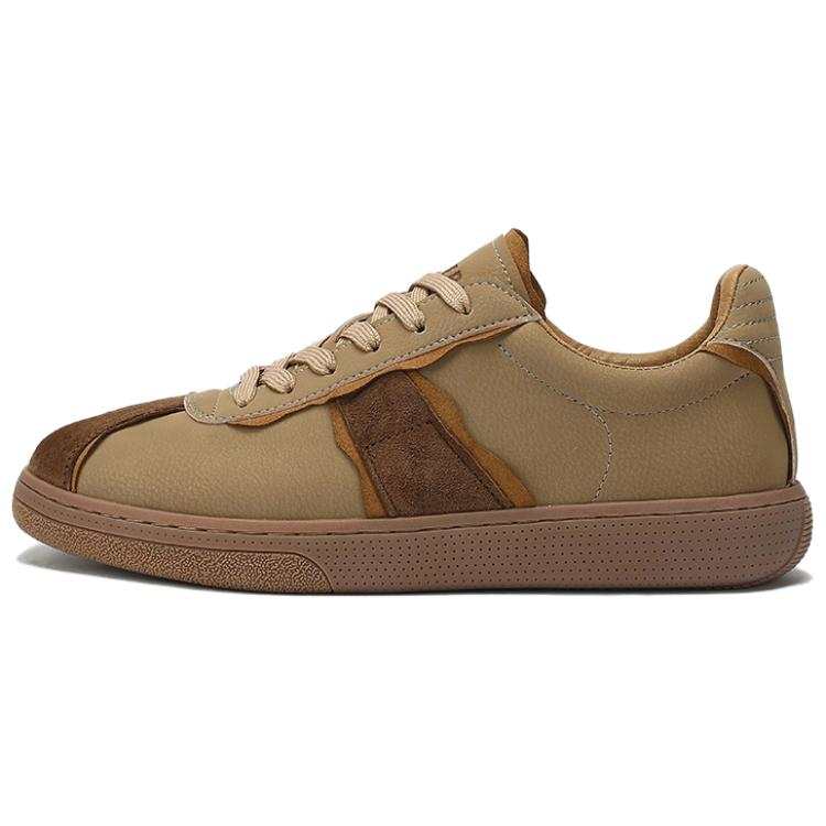 JEEP SPIRIT Waterproof Abrasion Resistant Height Increasing Low top Skateboard Shoes Men's Brown