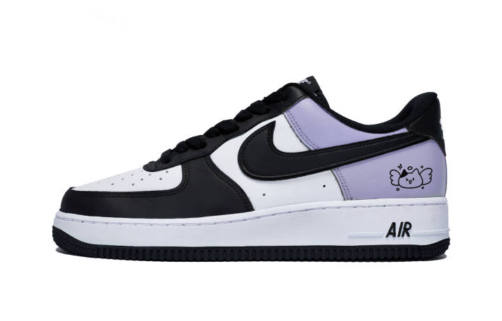 Nike Nike Air Force 1 Puppy Fragment Low top Skateboard Shoes Men's White Purple