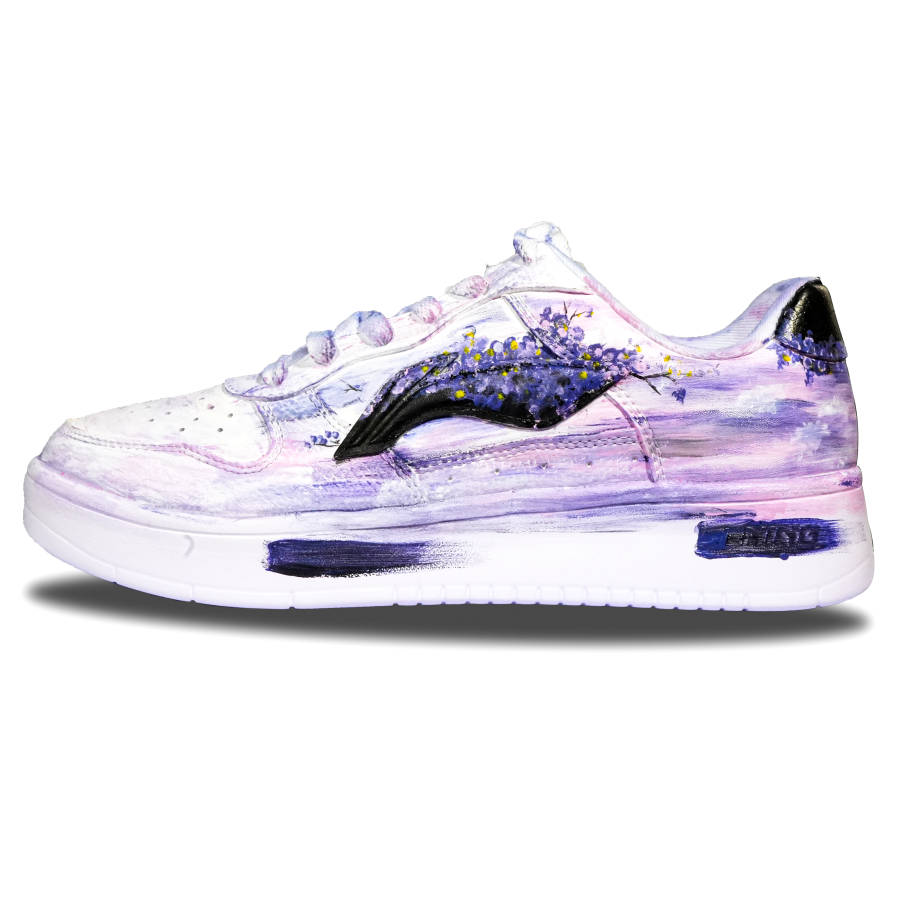 Li-Ning Li Ning Floating Boat Slip Resistant Cushioning Low top Skateboard Shoes Unisex Violet