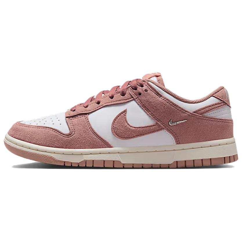 Nike Nike Dunk Fabric Cushioning Low top Skateboard Shoes Women's White Pink