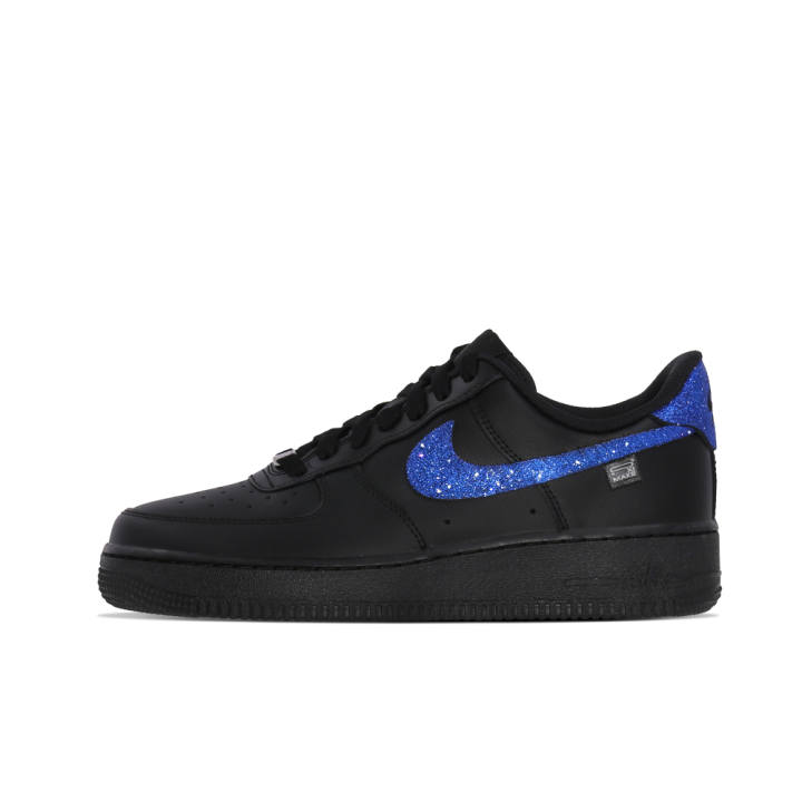 Nike Nike Air Force 1 Coverage Abrasion Resistant Low top Skateboard Shoes Unisex Blue Black Diamond