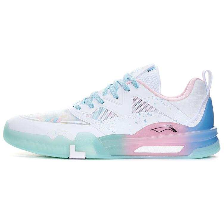 Li-Ning Li Ning LINGTENG 䨻 Low top Skateboard Shoes Unisex White Pink Blue