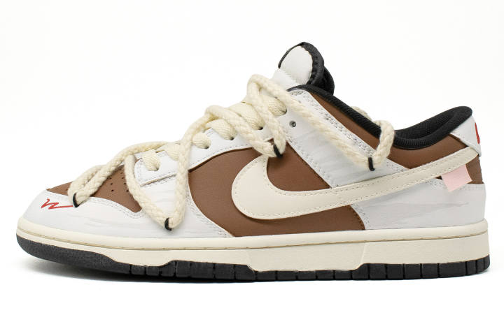 Nike Nike Dunk Autumn Equinox Abrasion Resistant Low top Skateboard Shoes Men's Brown White